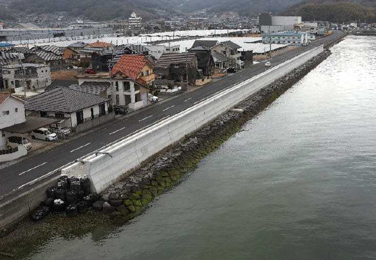 漁港海岸寄島海岸公共海岸工事（護岸工）
